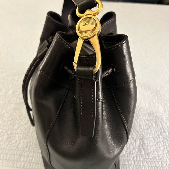 Dooney & Bourke Florentine Leather Medium Hattie Bag in Black - $520 Retail EUC - Picture 2 of 16